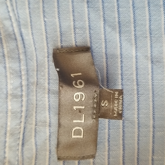 DL1961 Nassau Manhattan pinstripe button down shirt - Picture 5 of 8